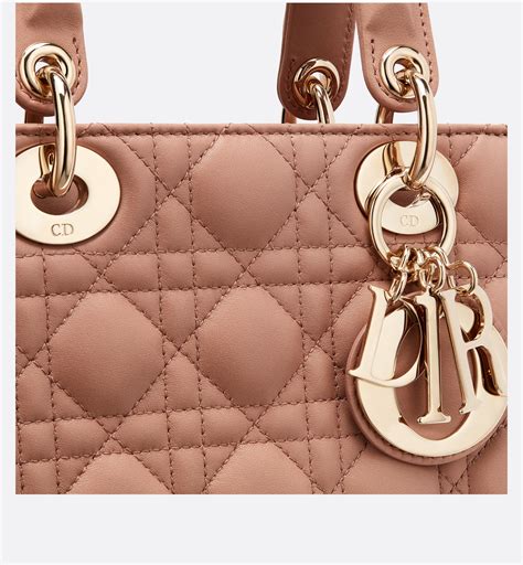 lady dior my abcdior bag blush cannage lambskin|2017 Small Lambskin Cannage My ABCDior Lady Dior satchel.